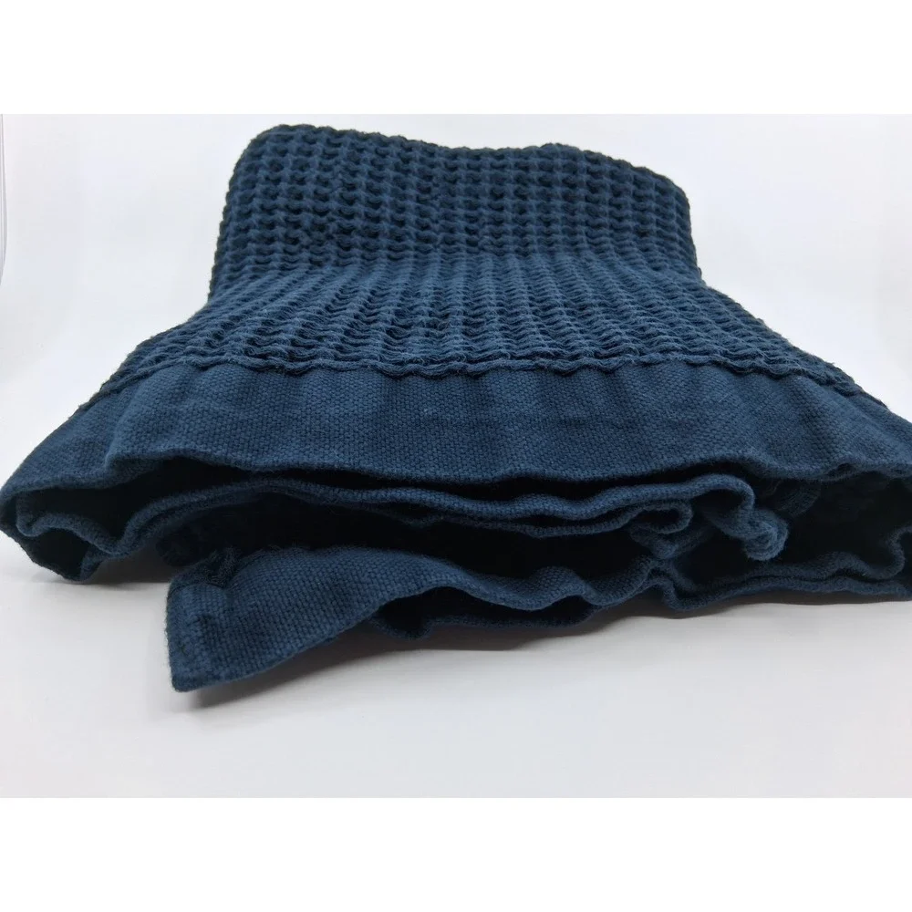 Onsen Supima Waffle Navy Bath Sheet - Size Extra Large, NEW